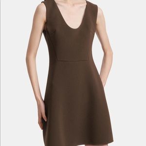 Theory scoop neck flounce dress size 0